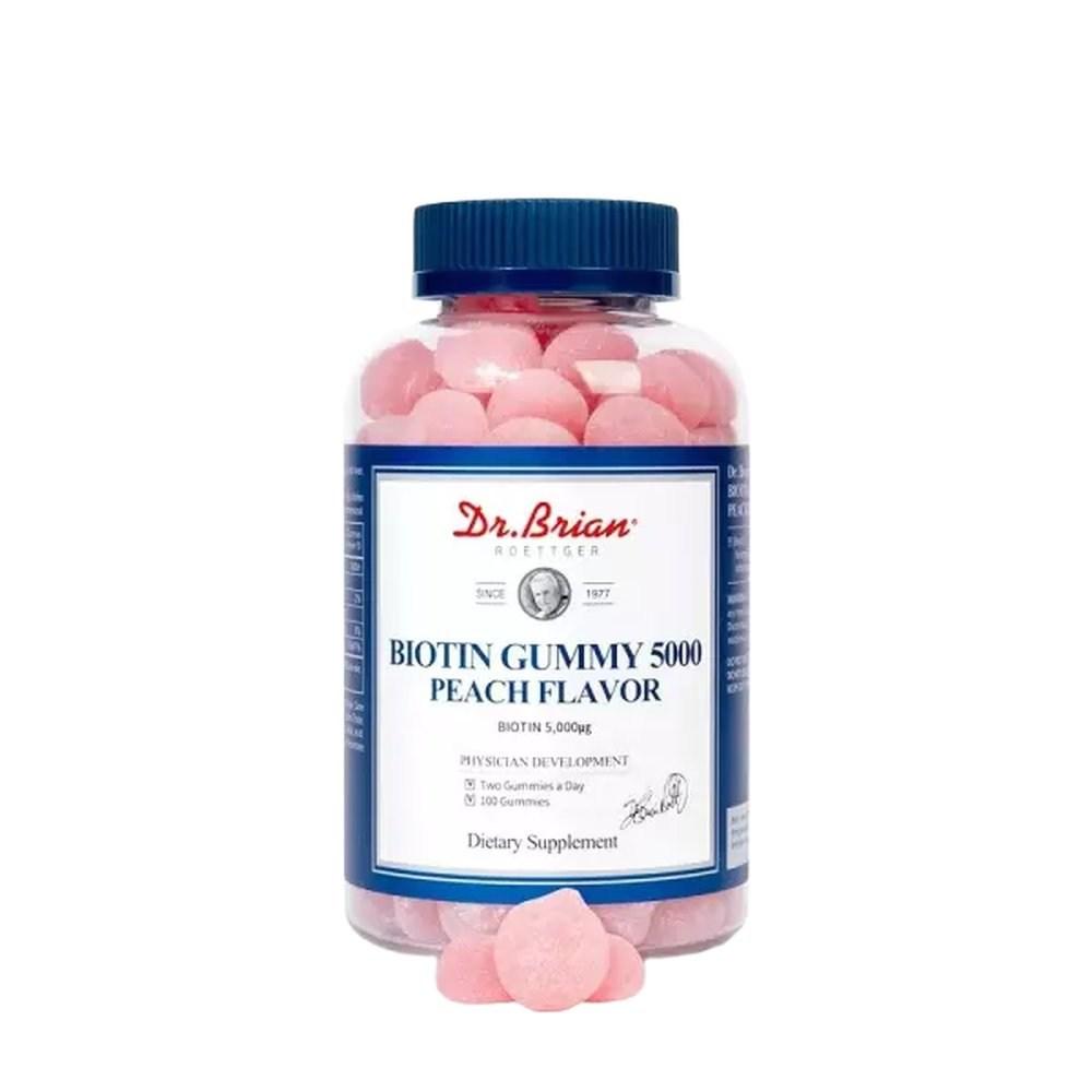 Dr. Brian Biotin 5000 Chewable Biotin Peach Flavor 2 pcs