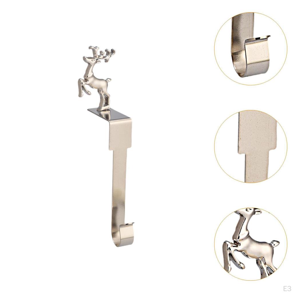 Christmas Stocking Hook Metal Hanging Mantle Stand Xmas Hanger Hangers for Office
