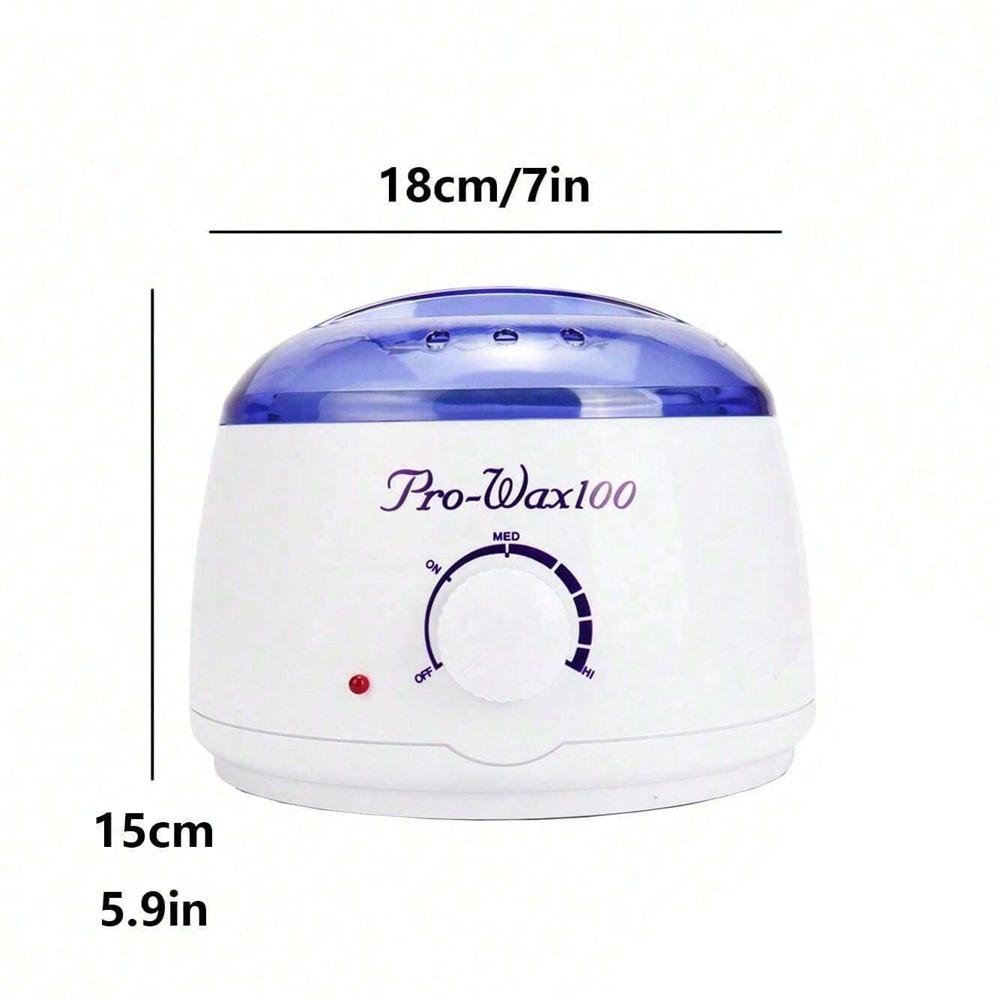 100W Wax Heater Adjustable Temperature Rapid Heating Easy to Clean Use on The Whole Body Wax Melting Furnace Epilator