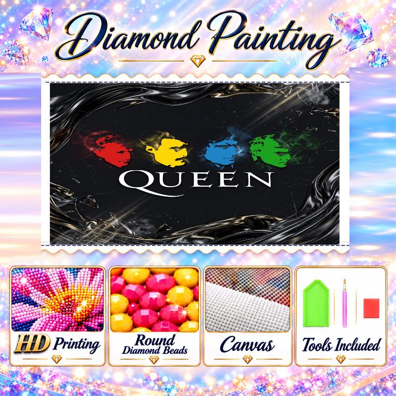 Queen Diamond Painting Kit 5D Full Drill DIY Diamond Mosaic Wall Art Home Decor