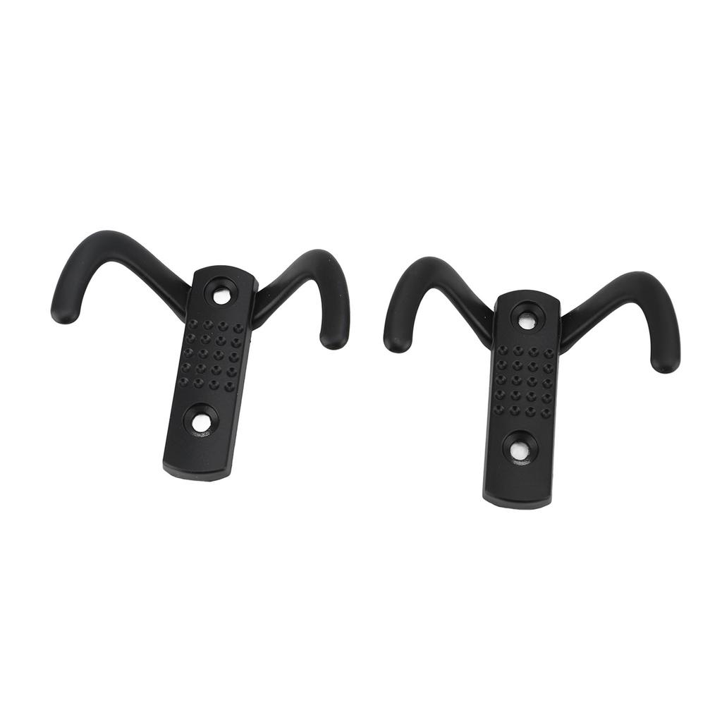 6 Pcs Double Prong Hook Wall Mounted Zinc Alloy Heavy Duty Dual Prong Hook for Coat Robe Scarf Towel