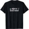 Evports Never Forget Retro T-Shirt für Herren aus den 80ern, 90ern oder 2000ern T-Shirt