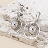 A Pair of Women's Earrings, Ccb Spherical Earrings, Fashionable and Simple Earrings, Suitable for Daily Wear and Vacation Wear