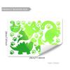 Glow in the Dark Dinosaur Footprint Wall Stickers for Kids Bedroom Removable Self Adhesive DIY Home Decor Decals for Nursery Playroom