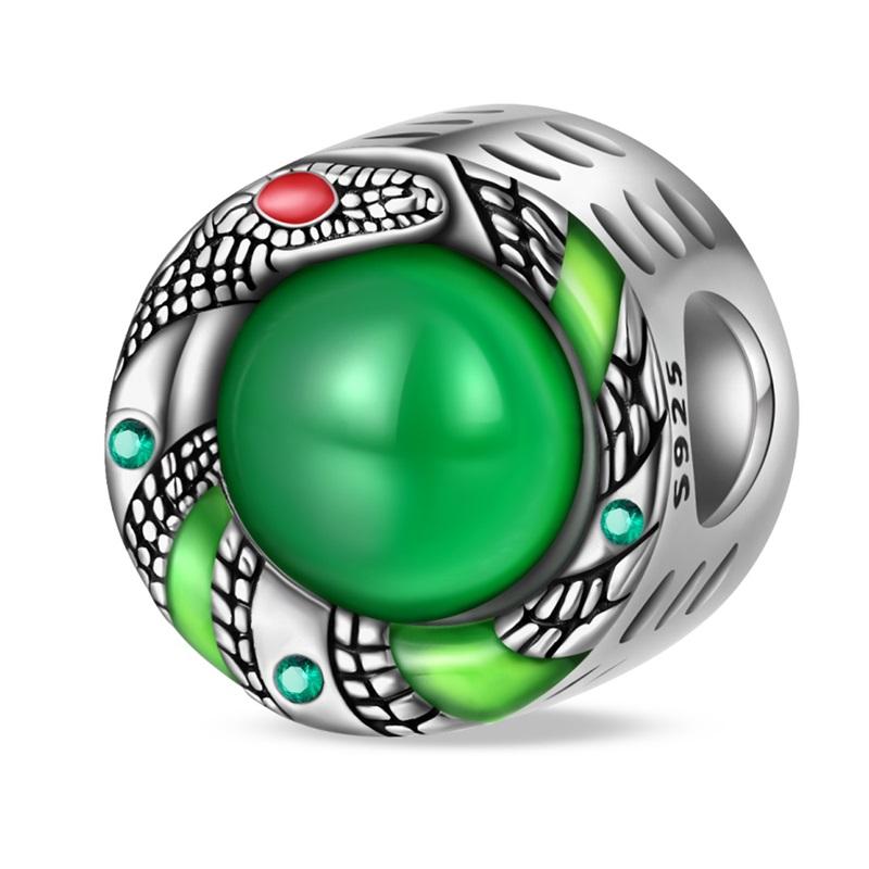 2025 Trendy Spinnable Four Leaf Clover & Elf & Swallow Dangle Charm Fits Bracelet & Necklace Women 925 Sterling copper Bead Gift