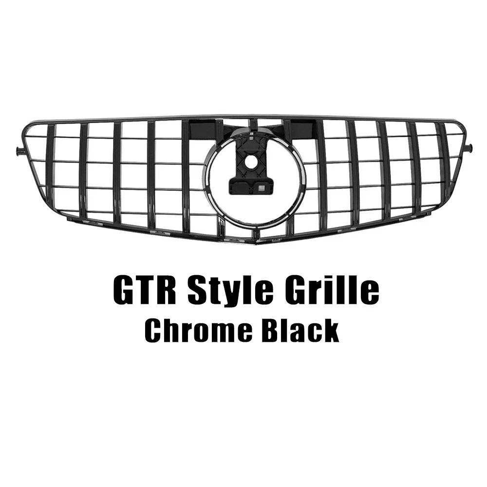 XVIP AMG Style Front Bumper Grille For Mercedes Benz C-Class W204 2008-2014 C180 C200 C350 S204 Glossy Black GTR Style Grille