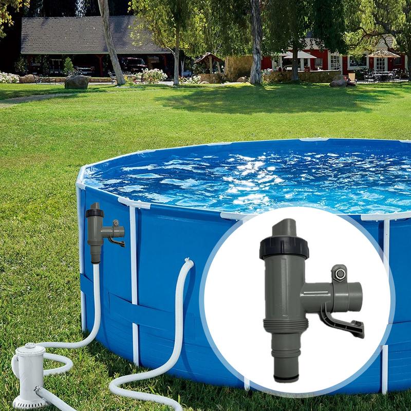 Pool Plunger Valve Ground Pool Fittings Heavy-Duty Adapter Replacement For Waterflow Control Installation Home Swimming