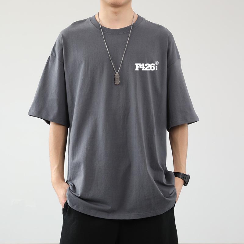 Damen Sommer T-Shirt mit Graffiti-Print im Distressed-Look - Locker geschnitten, kurzärmlig, High-Street-Stil