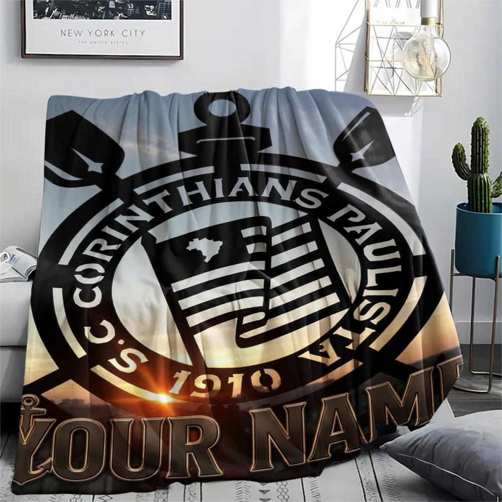 1PC Custom Name Corinthians Patterned Flannel Blanket Suitable For All Seasons for Home Decor Warmth and Comfort Gifts Holiday Present