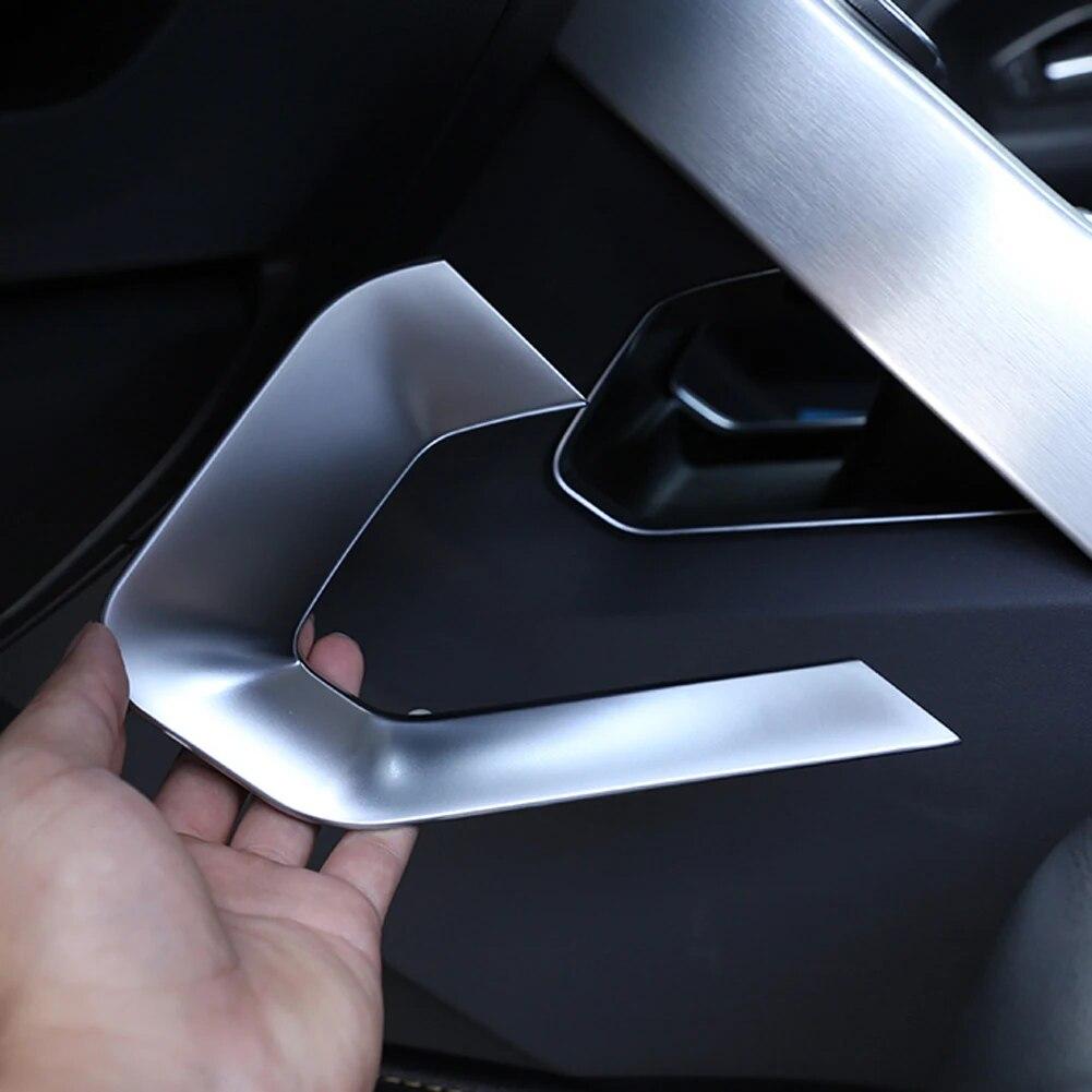 ABS Chrome Car Stickers Central Console Side Decoration U Shape Frame Trim for Land Rover Range Rover Evoque 2012-2018 Accessory