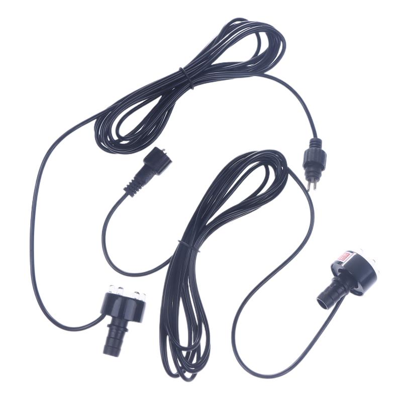 1 Stück Unterwasser 6-LED Lichtring für Springbrunnen Fischteich Wassergarten Netzteil Warmweiß/Weiß Springbrunnenlicht Ornament