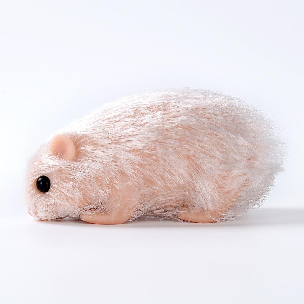 Silicone Hamster Model Toy Collectable Figurine Realistic Animal Doll Office Display Model Toy Hamster Reborns Kids Gift