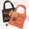 Trick or Treat Halloween Non-Woven Bag Pumpkin Candy Storage Bucket Funny   Festival