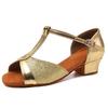 Rumba Latin Dance Womens Girls Shoes Low Heeled Ballroom Tango Shoes Soft Bottom Heeled 35cm