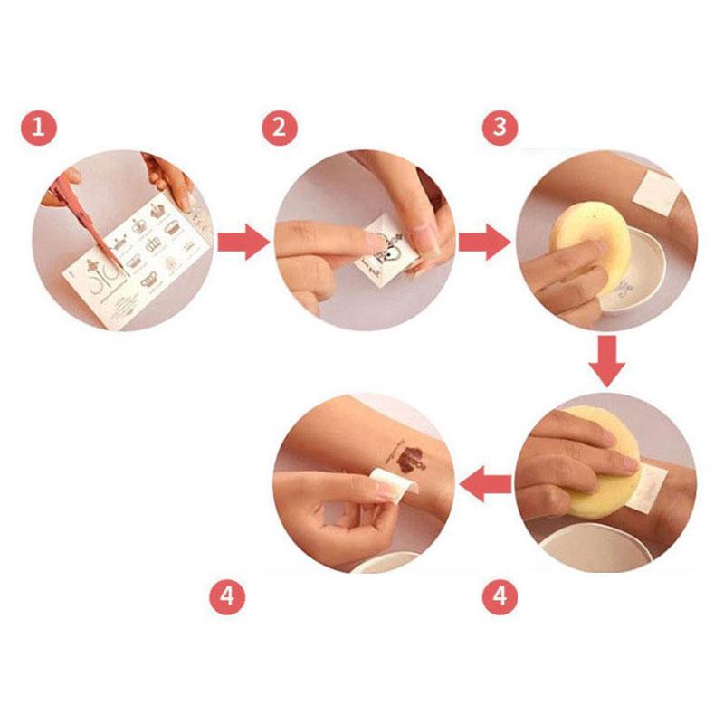 Waterproof Temporary Tattoo Stickers Beautiful Flower Rose Fake Flash Unisex