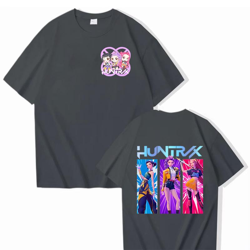 Hot Sale KPop Demon Hunters Graphic T Shirts Men Women Clothing Fashion Cartoon T-shirts Summer Casual T-shirt Streetwear