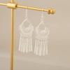 Exotic high-end sense niche new Chinese-style ethnic feng shui drop ear hook retro fashion design personalized ear jewelry