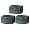Antique European Styles Handheld Storage Box Sturdy Travel Wood Case Accessory for Clothing and Books Organization