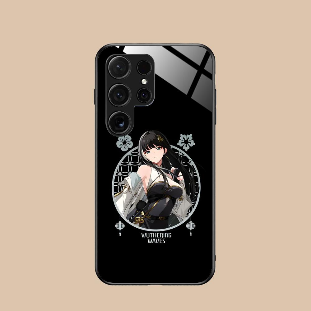 Wuthering Waves Baizhi Phone Case for Samsung Galaxy S26 S25 S24 S23 S22 S21 S20 Note20 Plus FE Ultra Glass Protective Cover