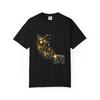 Fireflies Folding Camera Graphic T-Shirt Black Front Print Comfort Colors 1717