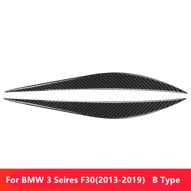 

Наклейки для украшения фар автомобиля из углеродного волокна для BMW 3 серии F30 303i 325i 316i 2013-стайлинг автомобиля A Type