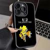 Phone Case for iPhone 17 Air 16E 15 16 Pro Max U-U2 Rock Band Cover 14 Plus 13 12 Mini Soft Shell Silicone Fundas
