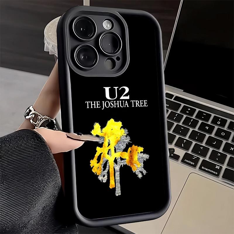 Phone Case for iPhone 17 Air 16E 15 16 Pro Max U-U2 Rock Band Cover 14 Plus 13 12 Mini Soft Shell Silicone Fundas