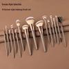 Jumbo 15-Piece Makeup Brush Set: Soft Bristle Brushes for Blush, Powder, Eyeshadow, and Concealer.