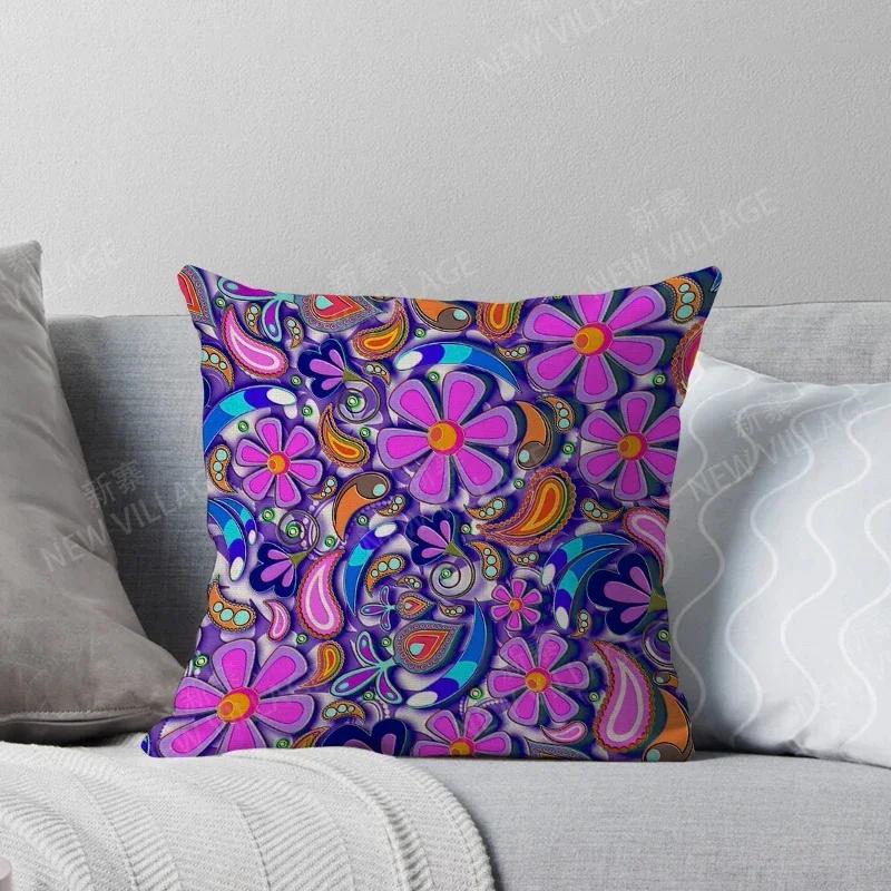 Fall Home Decor Autumn Living Room Throw Pillow Cover Sofa Boho Cushion Cover Mandala