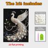 DIY Peacock Pearl Gem Art Kit for Home Wall Decor - Perfect Gift for Adults and Beginners No Frame Pearl Painting Kit