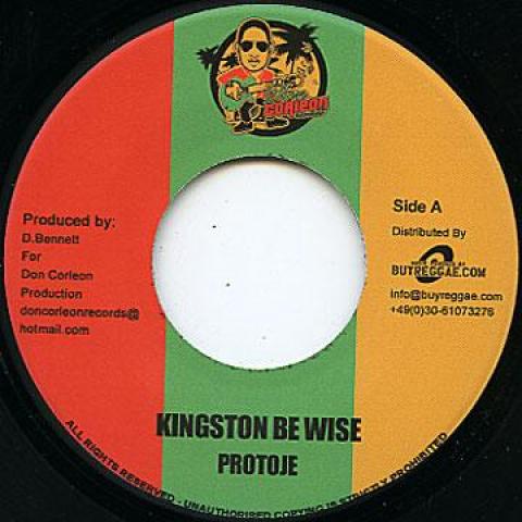 

7inch Record PROTOJE - Kingston Be Wise DC2E4018 Don Corleon/Buy 2013 Europe Reggae, Ska & Dub