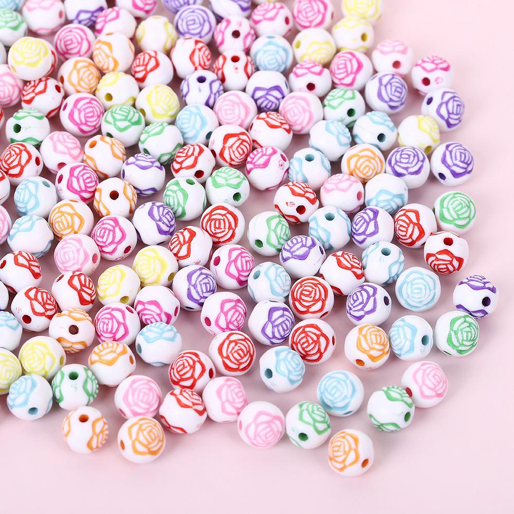Acrylic Letter Beads for Kids' Jewelry Making – Educational DIY Beading Accessories