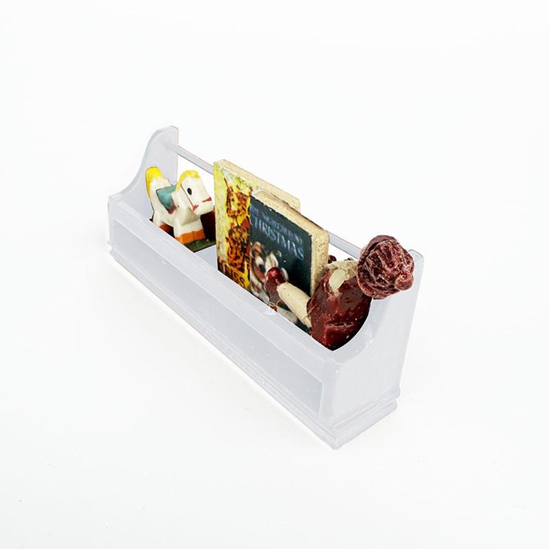 

1 Piece Home Furniture Decor Toy 1:12 Dollhouse Mini Newspaper Rack Wall Cabinet Bookcase Model Dolls House Micro Scene Ornament Onesize