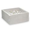Dry Pool 90x90x40 Corduroy Beige 400 Balls: Transparent, White, Pearl, Light Gold, Opalescent
