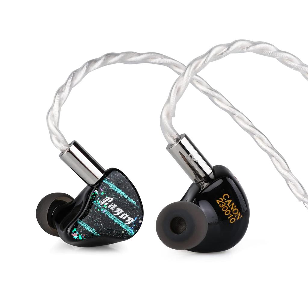 LINSOUL Yanyin CANON II 4BA+1DD Hybrid High-End HIFI In-Ear Earphones with Medical-Grade Resin Shells, Ergonomic Design, Three Tuning Switches,
