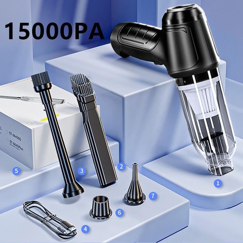 15000PA Portable Car Vacuum Cleaner Wireless Powerful 4-in-1 Clean Machine USB Charging Blowing Suction Vacuum Cleaner 2026 New