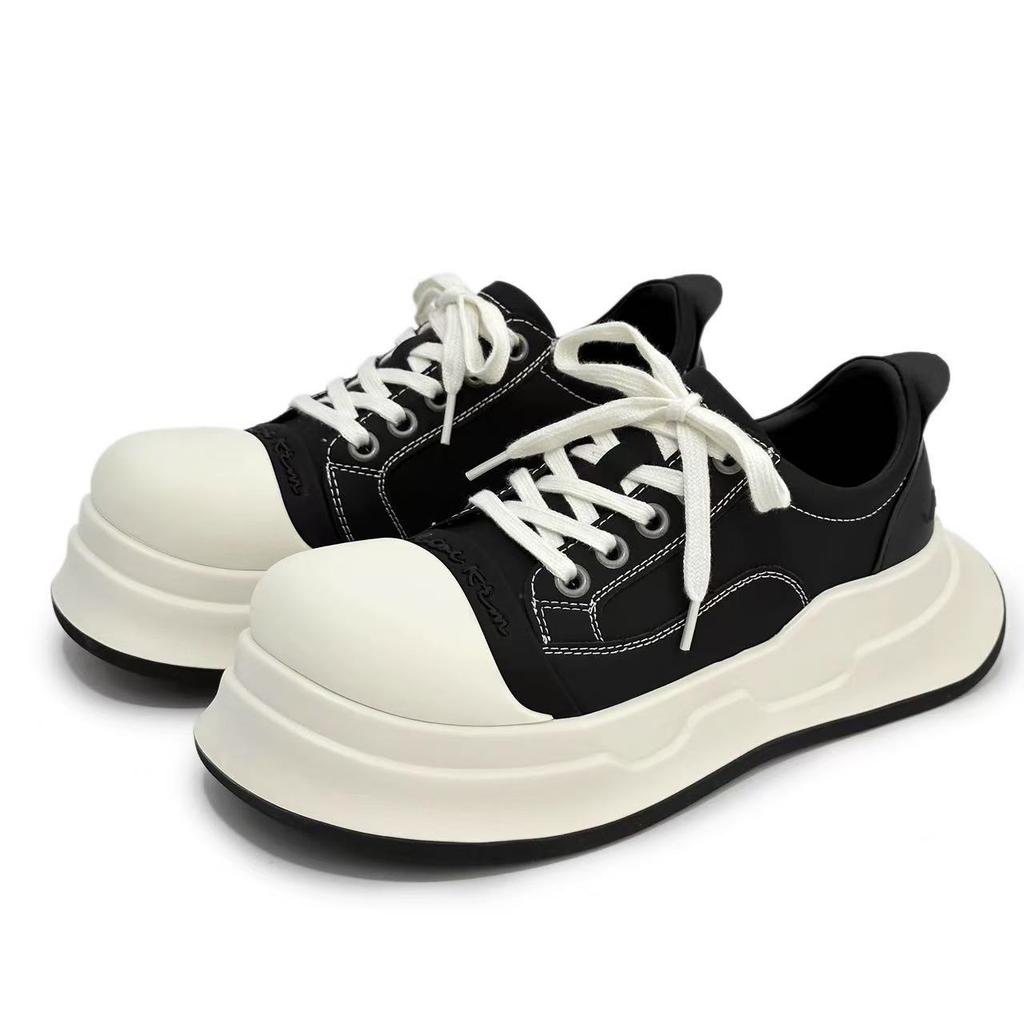 Mickey ošklivé roztomilé boty s velkou hlavou pánské a dámské boty na platformě zvyšující výšku nové letní všestranné párové ležérní plátěné boty