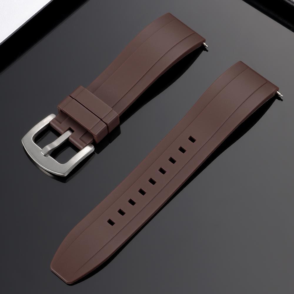 Premium Silicone Rubber Watch Strap 20mm 22mm Black Blue Green Replacement Watch Band Quick Release Waterproof Sports Watchbands