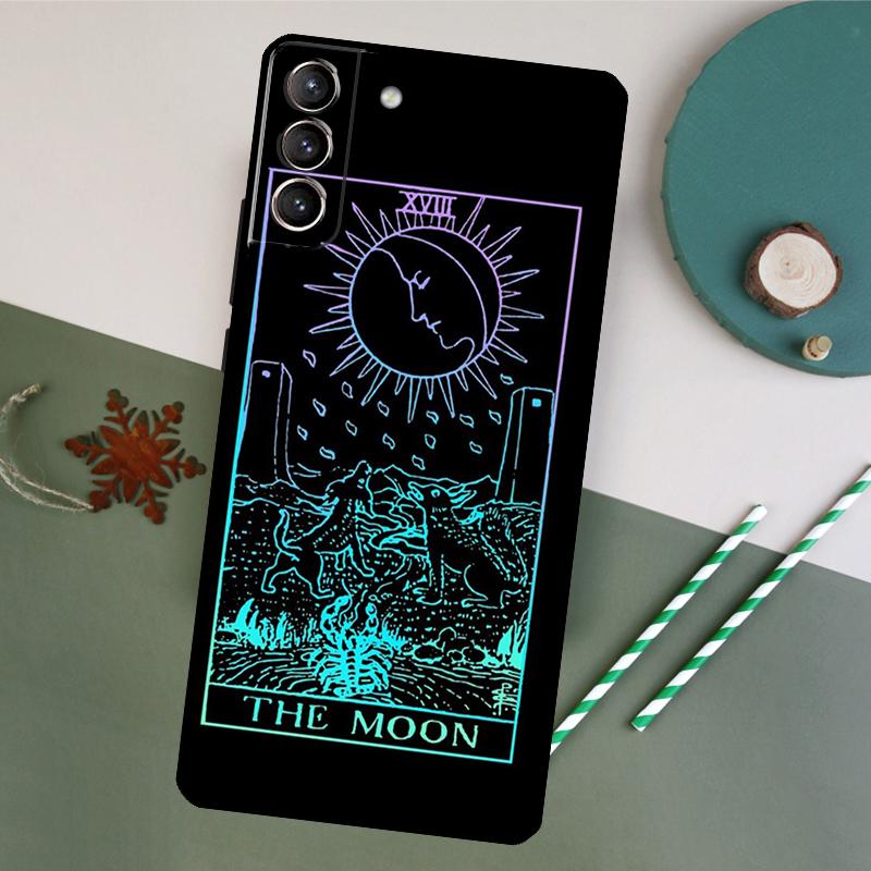 Tarot Moon Phone Case For Samsung Galaxy S25 S26 Ultra S20 S21 S22 S23 S24 Plus S10 S25 FE Back Cover