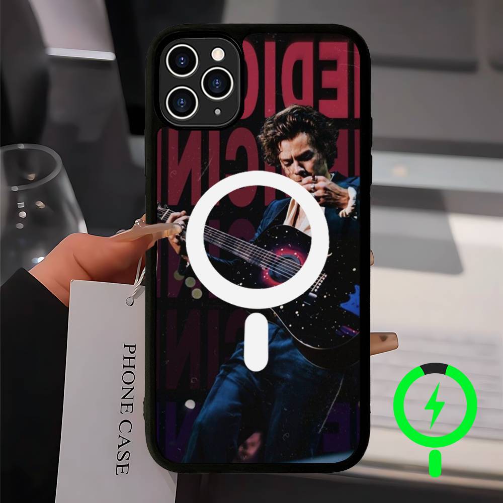 Pop Singer Harry Styles Magnetic Case For IPhone 17 16 14 13 12 11 15 Pro Max Plus Wireless Charge Phone Cover