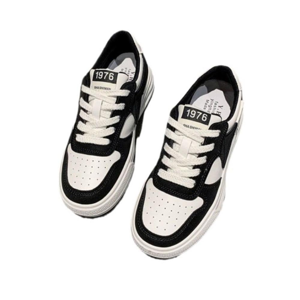 Spring and Autumn New Fashionable Thick Bottom Casual Women's Sports Shoes White Running Female Students' Vulcanized Shoes