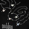 Retro Necklace With One Arrow Through The Heart Personality Pattern Paper Clip Chain 18K Color Retention