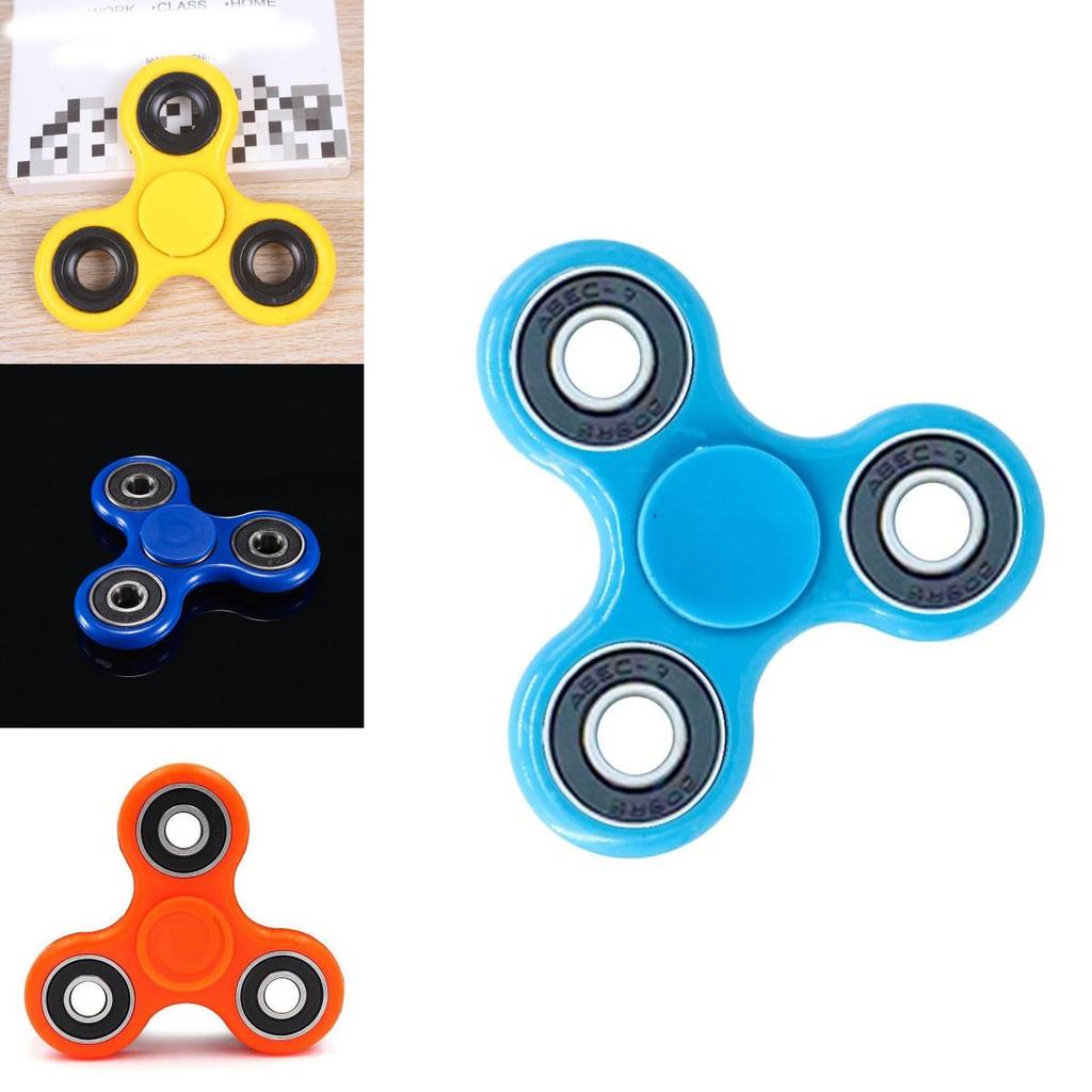 Elegant Wood Hand Spinner Tri Fidget Ceramic Ball Desk Toy For Stress Relief
