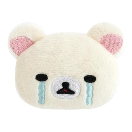 AB38606 Rilakkuma Emojis Plush Toy Stuffed Badge Korilakkuma