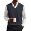 Men's V-neck Vest Sleeveless Knitted Pullover