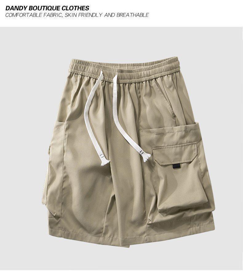 Men's Summer Cavalry Fabric Multi-Pocket Loose Casual Shorts