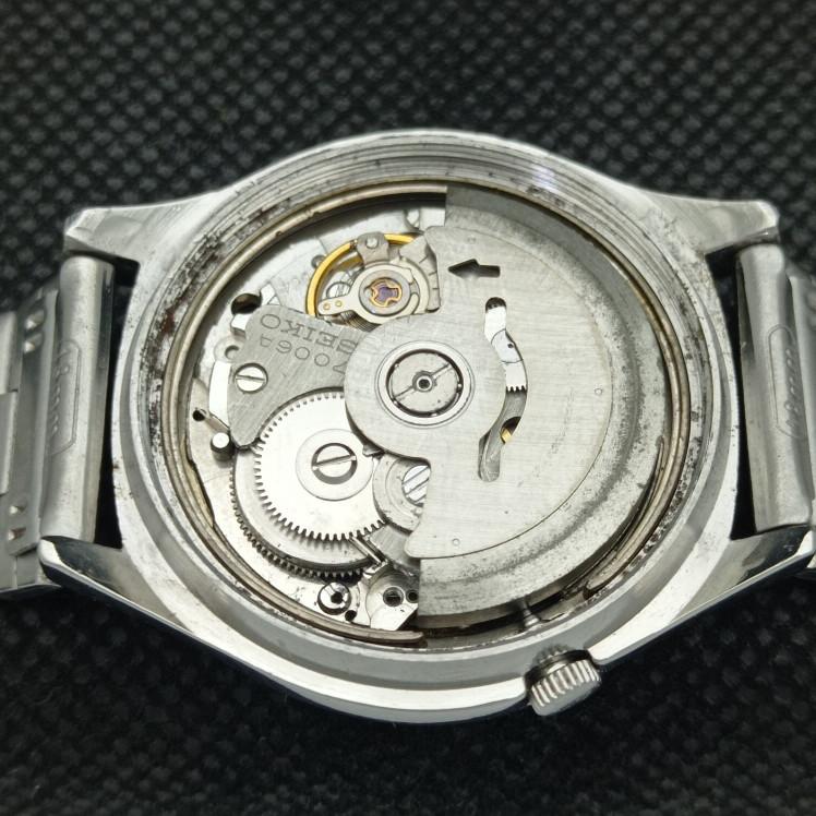 USED VINTAGE SEIKO 5 AUTOMATIC 7006A JAPAN MENS D/D BLUE WATCH 621b-a413554-2 SKU621b-a413554