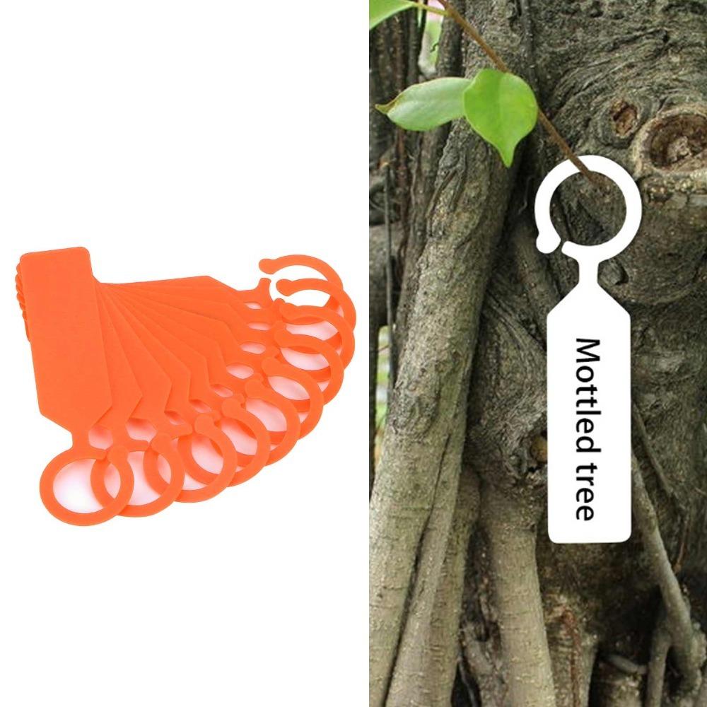 

200Pcs Lightweight Hanging Flower Tag Reusable Garden Labels for Gardeners, Growers, and Plant помаранчевий