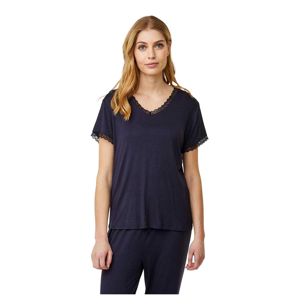 CCDK Copenhagen Womens/Ladies Lace Trim Pyjama Top