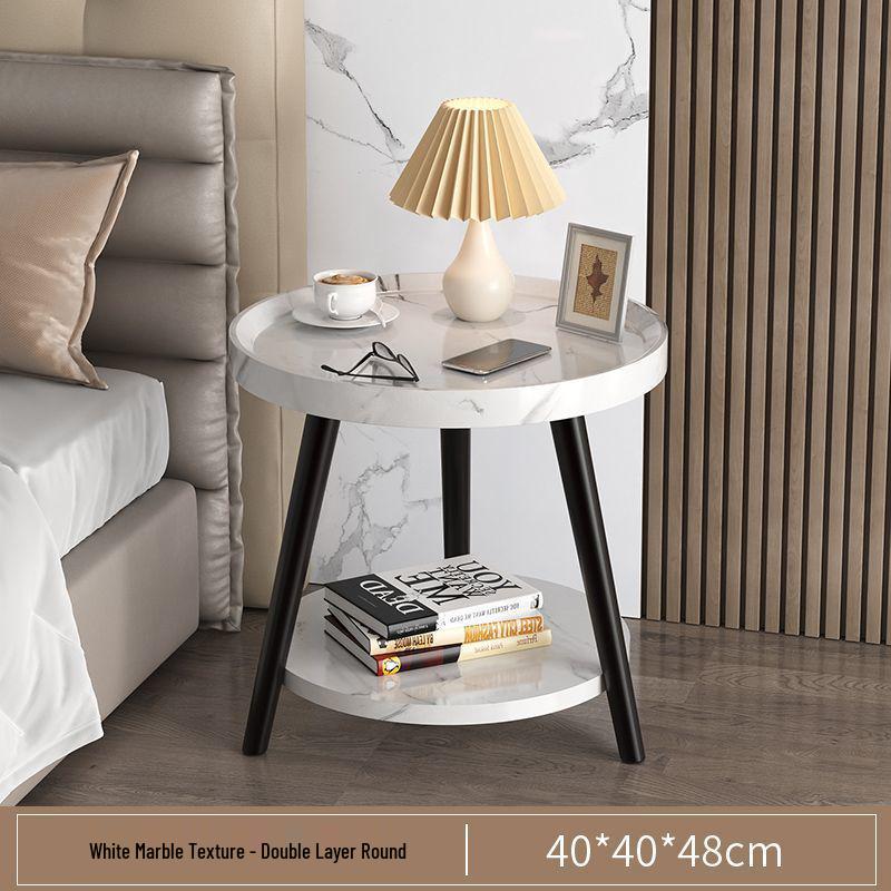 Double-Layer Floor Storage Rack: Perfect for Kitchen, Living Room, Bedroom, Coffee Table, or Bedside; Easy Installation